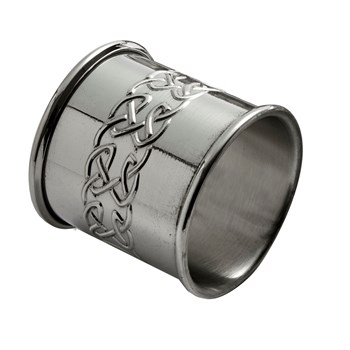 Embossed Celtic Pewter Napkin Ring Embossed Celtic Pewter Napkin Ring
