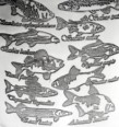 6oz Pewter Fish Kidney Hip Flask