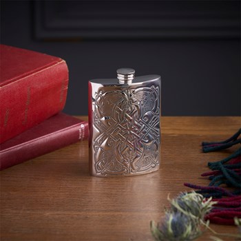Deep Embossed 6oz Celtic Pattern Flask