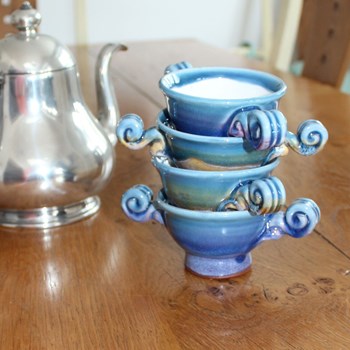 Highland Heather 3" Ceramic Quaich