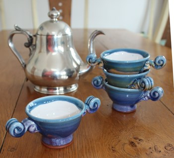 Summer Tide 3" Ceramic Quaich