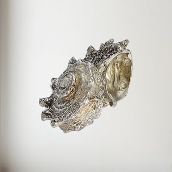 Cast Pewter Spikey Shell Ornament Cast Pewter Spikey Shell Ornament