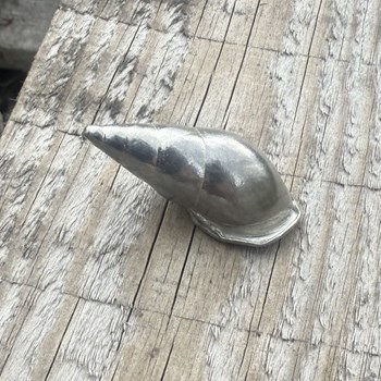 Cast Medium Spiral Shell Ornament Cast Medium Spiral Shell Ornament