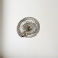 Cast Pewter Large Flat Spiral Ornament Cast Pewter Large Flat Spiral Ornament