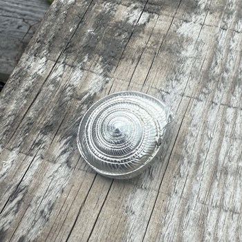 Cast Pewter Large Flat Spiral Ornament