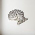Cast Pewter Baby Scallop Shell Ornament Cast Pewter Baby Scallop Shell Ornament