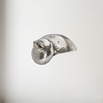 Cast Pewter Large Spiral Shell Ornament