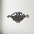 Birthstone Pewter Quaich July With Ruby Stones Birthstone Pewter Quaich July With Ruby Stones