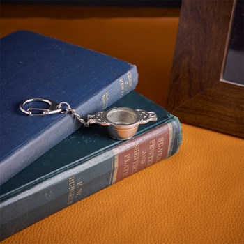 Cast Pewter Quaich Keyring Cast Pewter Quaich Keyring