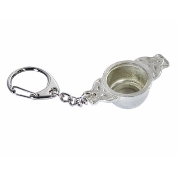 Cast Pewter Quaich Keyring Cast Pewter Quaich Keyring