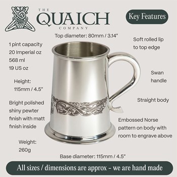 Norseman Pewter Tankard Norseman Pewter Tankard