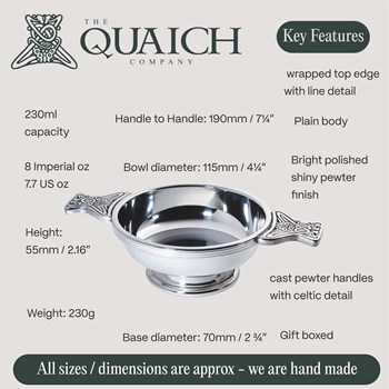 Pewter Large Quaich Pewter Large Quaich