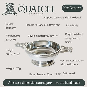 Pewter Medium Quaich Pewter Medium Quaich