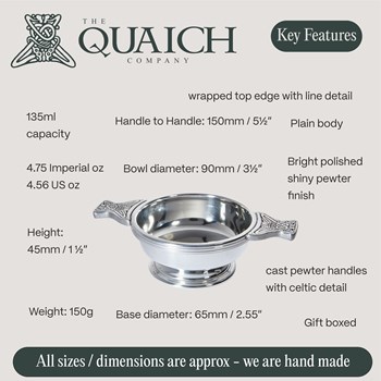 Pewter Standard Quaich Pewter Standard Quaich