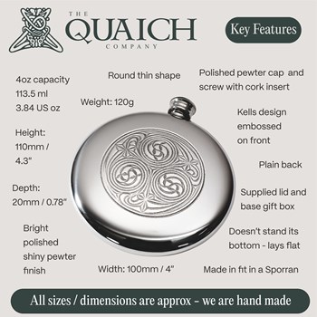 Kells Pewter Sporran Flask
