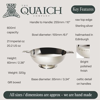 Sterling Silver 6" Quaich