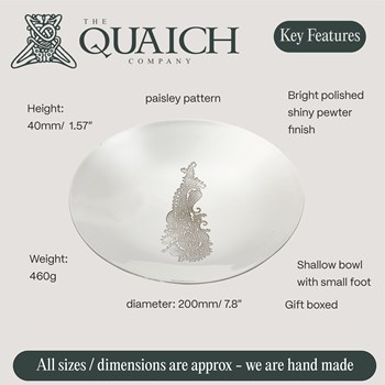 Paisley Pewter Bowl