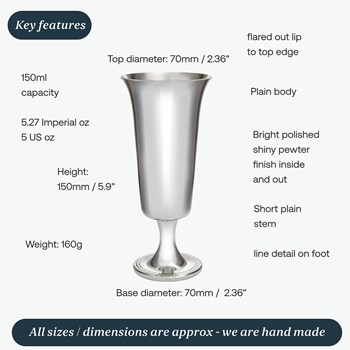 Pewter Champagne Goblet Pewter Champagne Goblet