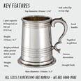 Worcester X Range One Pint Pewter Tankard