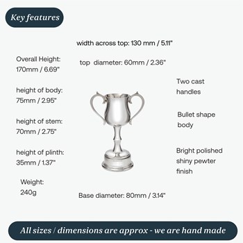 Small Georgian Pewter Trophy Small Georgian Pewter Trophy