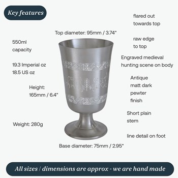 Medieval Hunting Scene Chalice