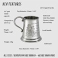 Little Miss Muffet Quarter Pint Pewter Baby Mug