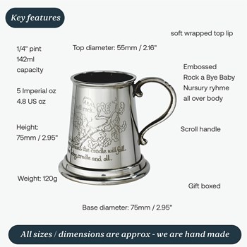 Rock A Bye Baby Quarter Pint Baby Mug Rock A Bye Baby Quarter Pint Baby Mug