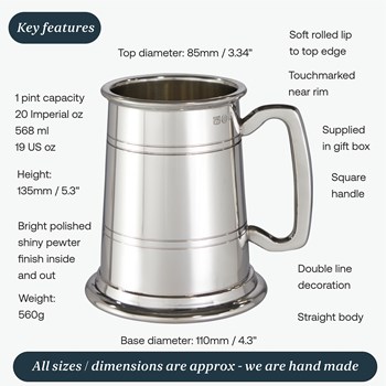 X Range Lined Suffolk Tankard