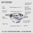 Large Celtic Band Pewter Quaich