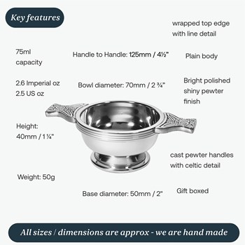 Small Pewter Quaich Small Pewter Quaich