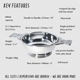 Large Plus Pewter Quaich