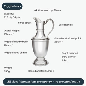 Small Pewter Claret Jug Small Pewter Claret Jug