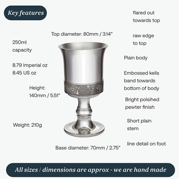Kells Pewter Goblet Kells Pewter Goblet