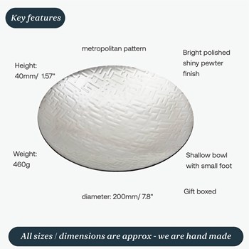 Metropolitan Pewter Bowl