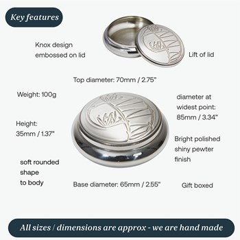Knox Pewter Trinket Box