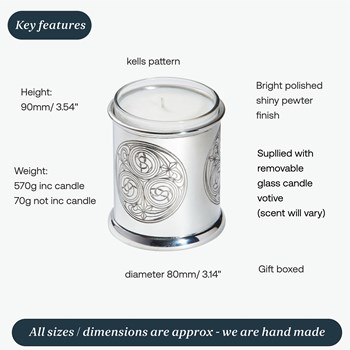 Kells Pewter Candle Votive