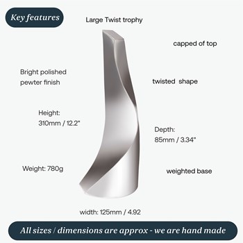Large Twist Trophy By Catherine Tutt