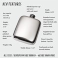 4oz Plain Pewter Pocket Flask