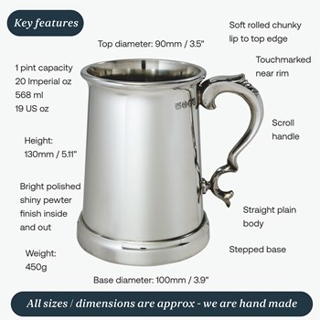 Vanguard Heavy One Pint Tankard Vanguard Heavy One Pint Tankard