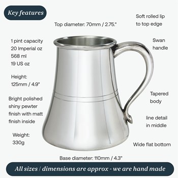 Ships One Pint Pewter Tankard Ships One Pint Pewter Tankard