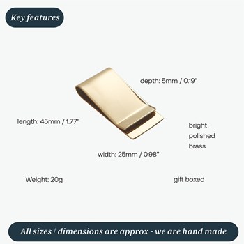 Brass Money Clip