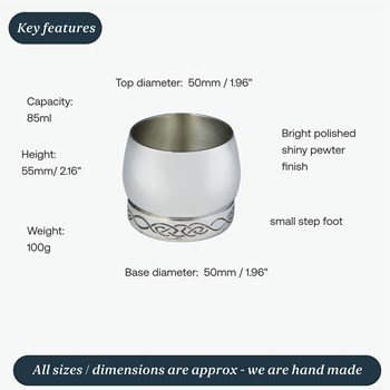 Pewter Celtic Whisky Tot