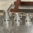 Set Of Three Pewter Tankard Measures Set Of Three Pewter Tankard Measures