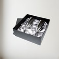 Pair Of Polished Pewter Celebration Flutes