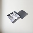 Pair Of Part Satin Pewter Celebration Flutes