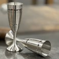 Pair of Grooved Pewter Celebration Flutes