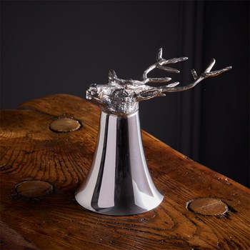 Stag Head 3oz Pewter Jigger Cup