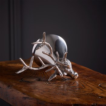 Stag Head 3oz Pewter Jigger Cup