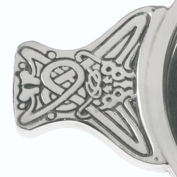 Copper Rim Large Pewter Quaich Copper Rim Large Pewter Quaich