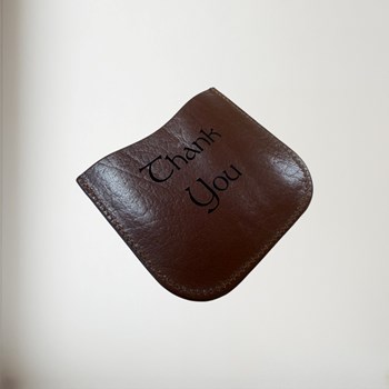 Brown Leather Pouch To Fit 4oz Pocket Flasks